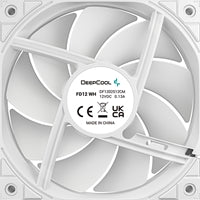 DeepCool FD12 120mm PWM Case Fan 3-Pack White Hydro Bearing DeepCool FD12 120mm PWM Case Fan 3-Pack White Hydro Bearing
